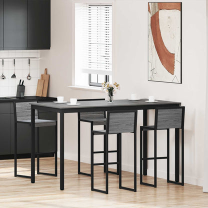 Mesa De Barra De Pie Madera De Ingeniería Cuadrado