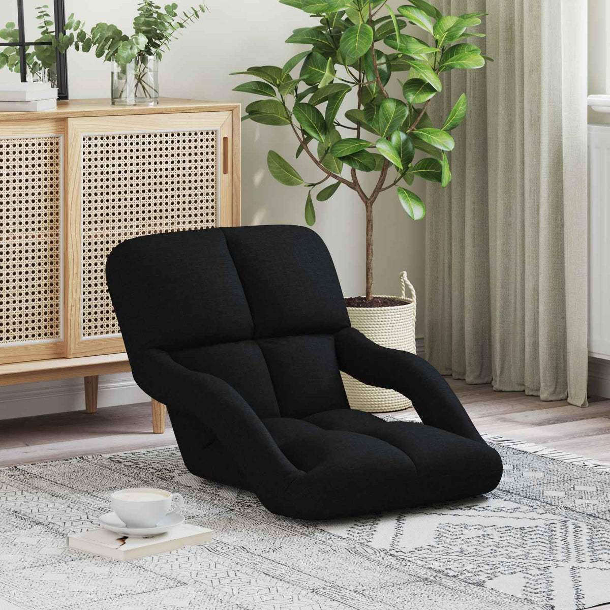 Sillón De Suelo Ajustable Con Reposabrazos