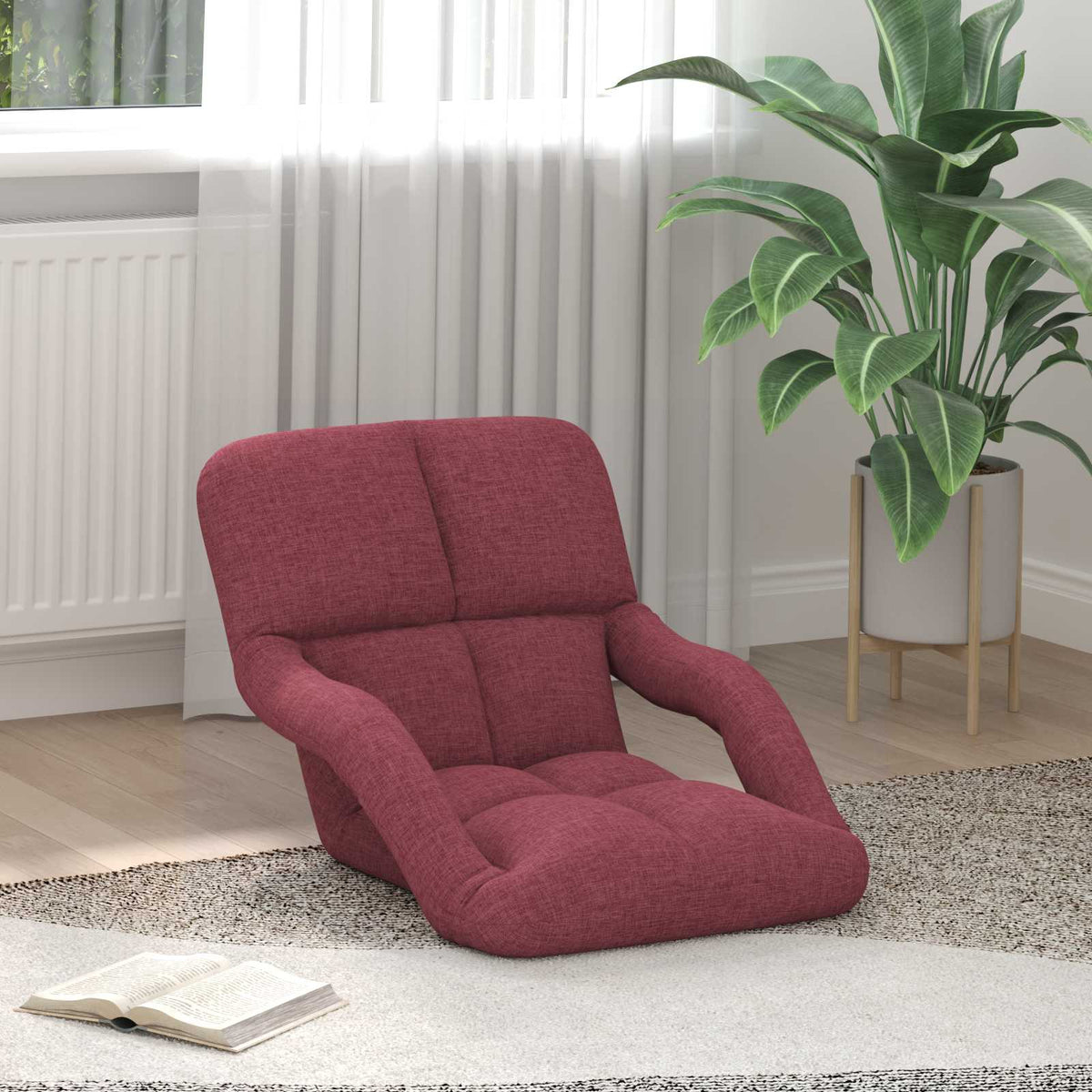 Sillón De Suelo Ajustable Con Reposabrazos