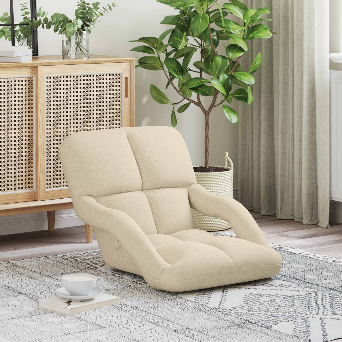 Sillón De Suelo Ajustable Con Reposabrazos