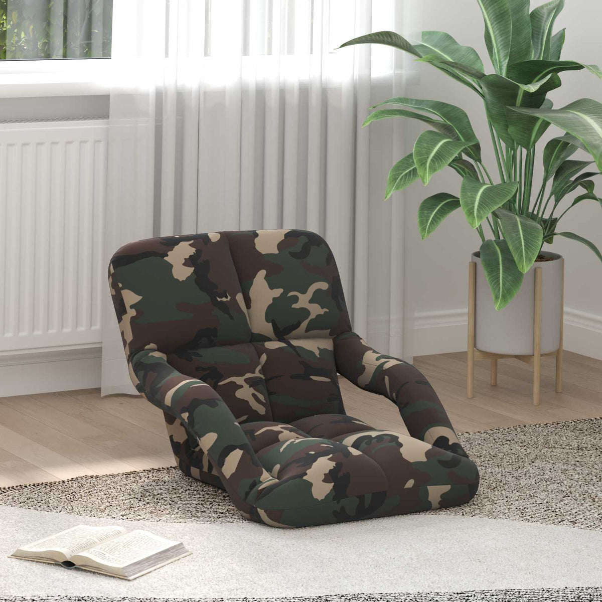 Sillón De Suelo Ajustable Con Reposabrazos