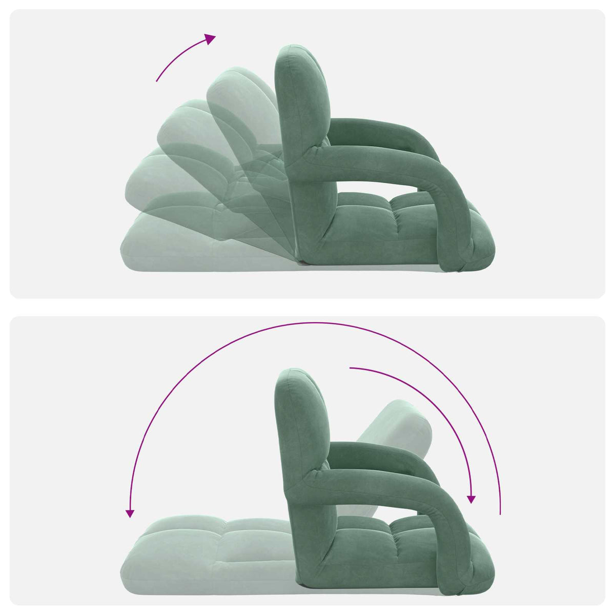 Sillón Ajustable Terciopelo