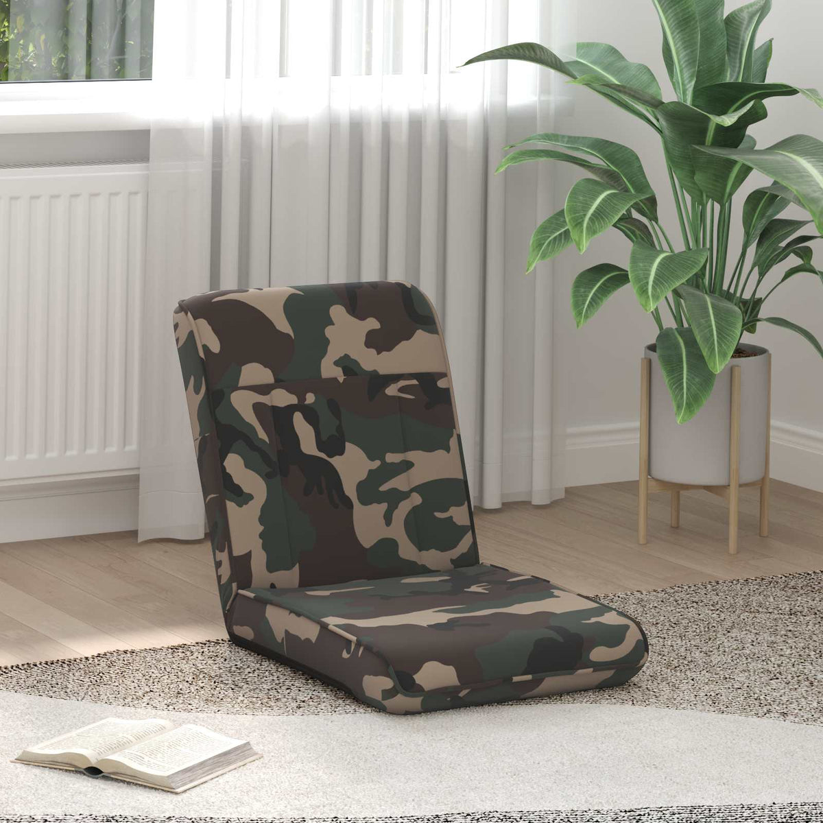 Sillón Ajustable Verde Militar Tela