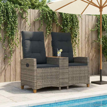 Banco Reclinable Con Mesa 2 -Seater 126 X 65 X 112 Cm