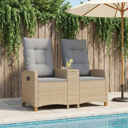 Banco Reclinable Con Mesa 2 -Seater 126 X 65 X 112 Cm