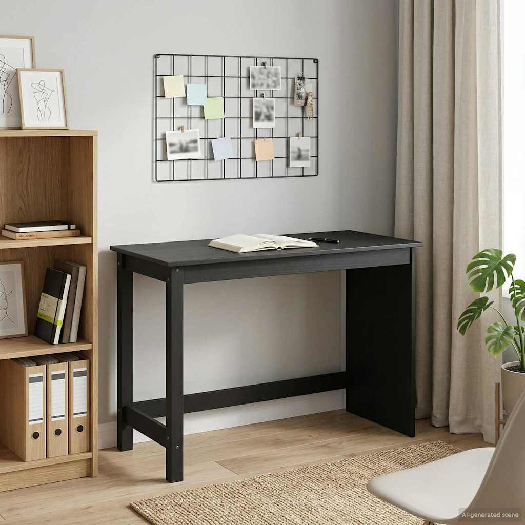 Escritorio 112 X 50 X 75 Cm Madera De Pino Macizo