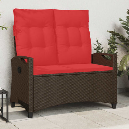 Banco De Jardín Con Almohada 105 X 60 X 112 Cm Acero