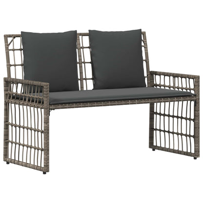 Banco De Exterior 2 -Seater 116 X 55 X 82 Cm Acero Y Poliratán