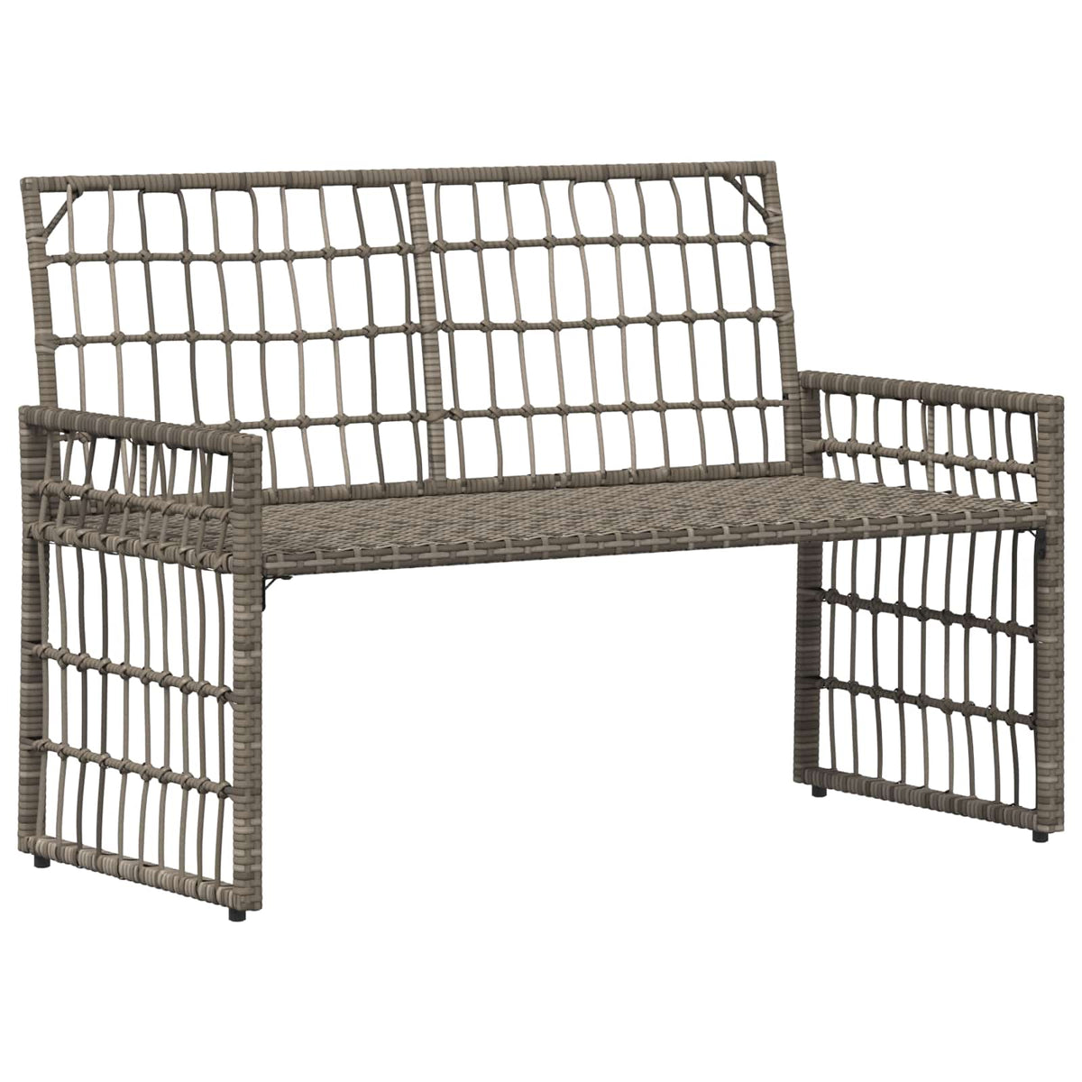 Banco De Exterior 2 -Seater 116 X 55 X 82 Cm Acero Y Poliratán
