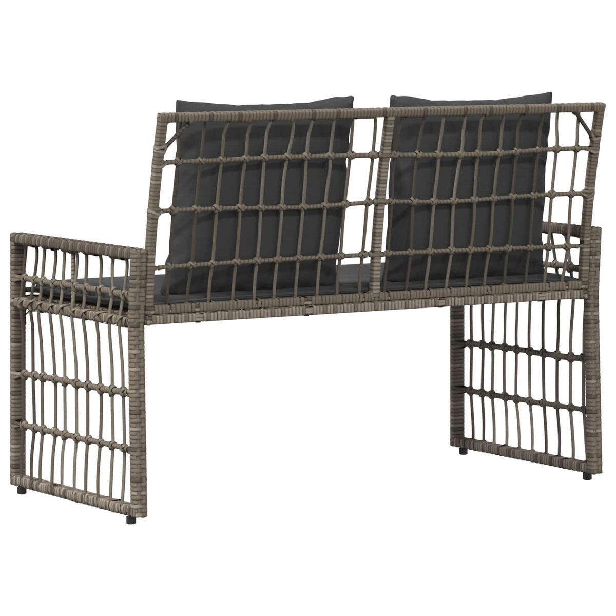 Banco De Exterior 2 -Seater 116 X 55 X 82 Cm Acero Y Poliratán