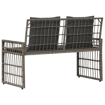 Banco De Exterior 2 -Seater 116 X 55 X 82 Cm Acero Y Poliratán