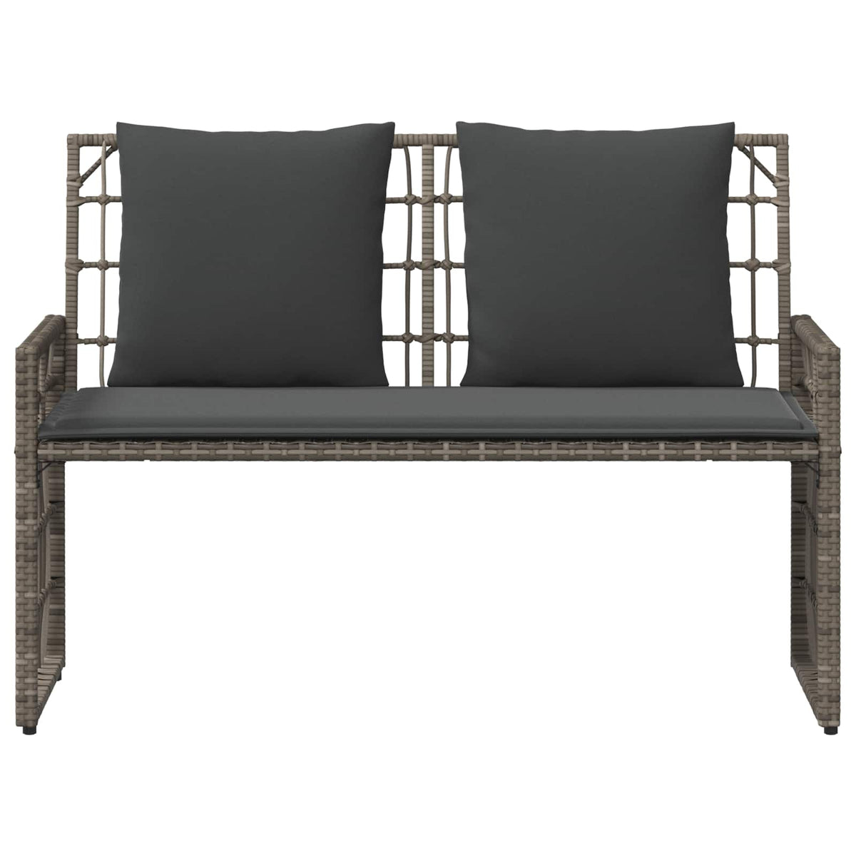 Banco De Exterior 2 -Seater 116 X 55 X 82 Cm Acero Y Poliratán