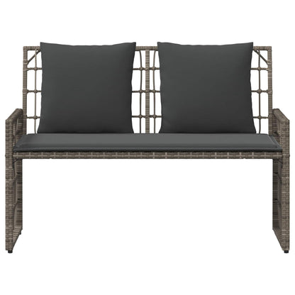 Banco De Exterior 2 -Seater 116 X 55 X 82 Cm Acero Y Poliratán