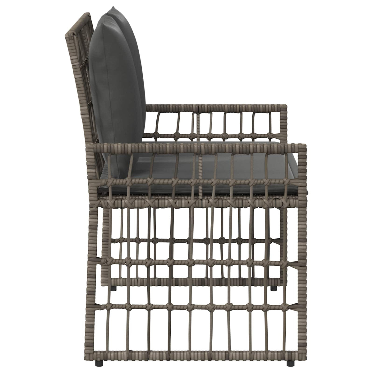Banco De Exterior 2 -Seater 116 X 55 X 82 Cm Acero Y Poliratán
