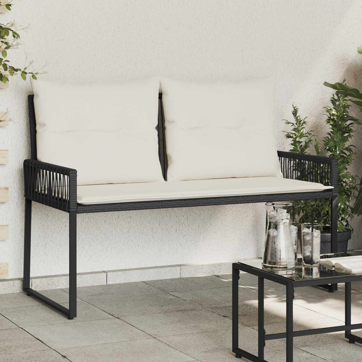 Banco De Exterior 2 -Seater 4 Uds. 110 X 59 X 82 Cm Rectangular