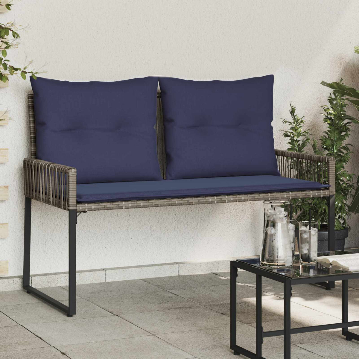 Banco De Exterior 2 -Seater 4 Uds. 110 X 59 X 82 Cm Rectangular
