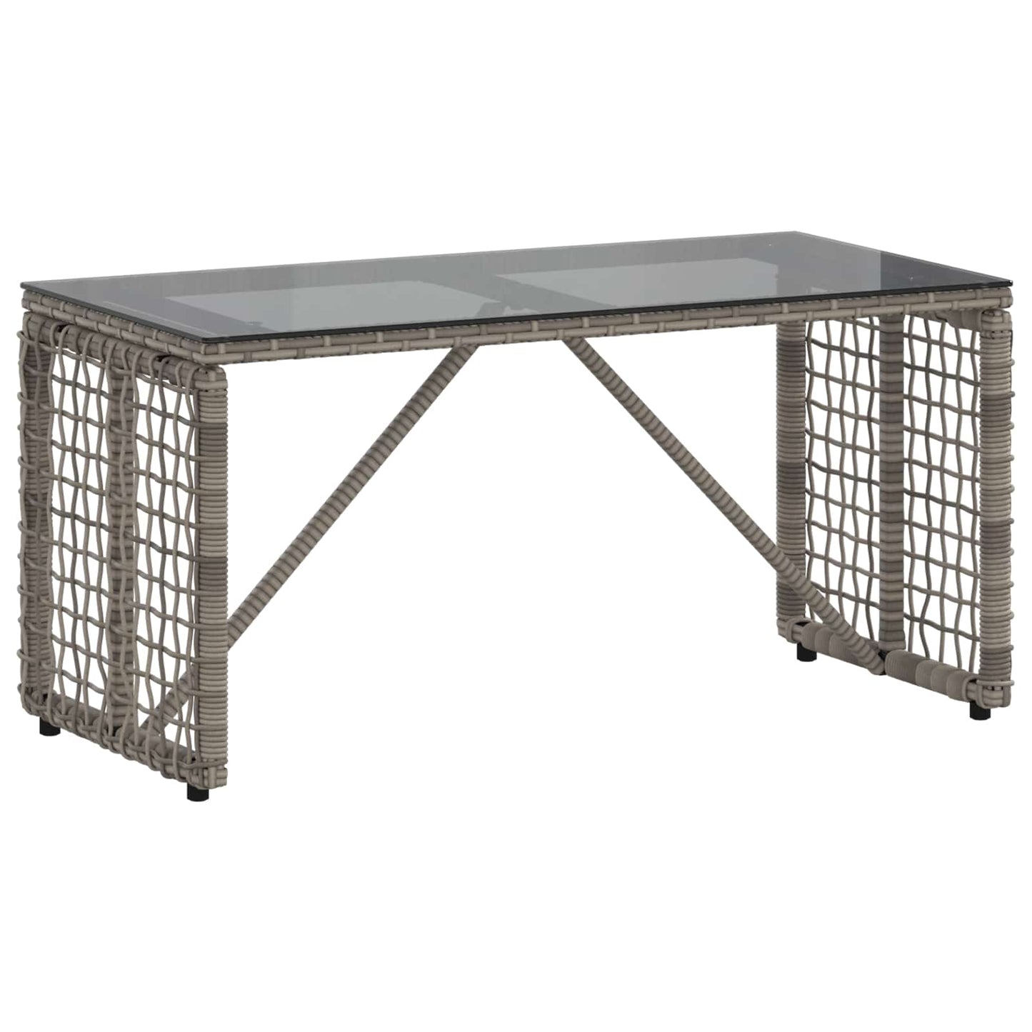 Mesa De Exterior Y Negro 80 X 40 X 40 Cm
