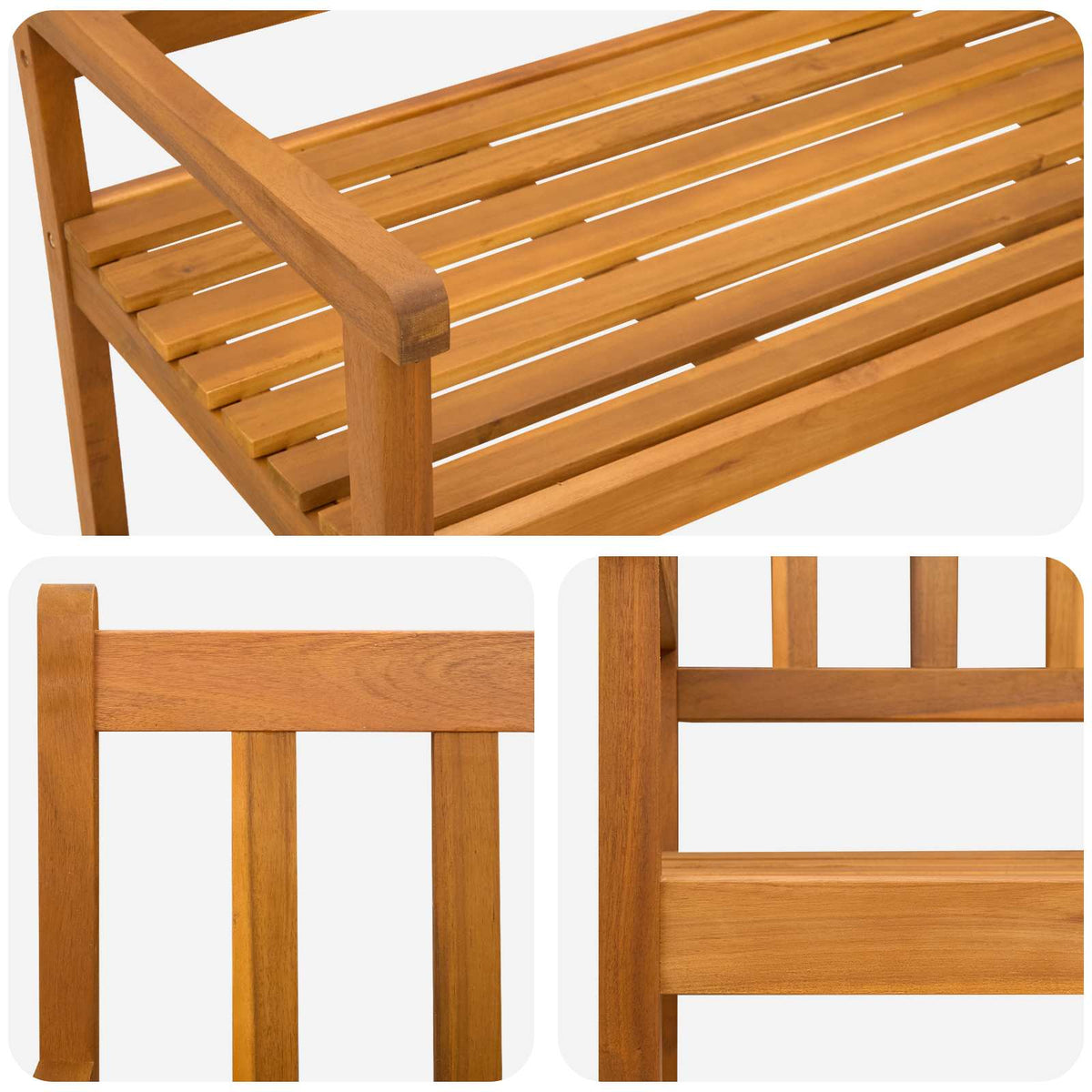 Banco De Jardín 2-Número De Plazas 110 X 55 X 90 Cm