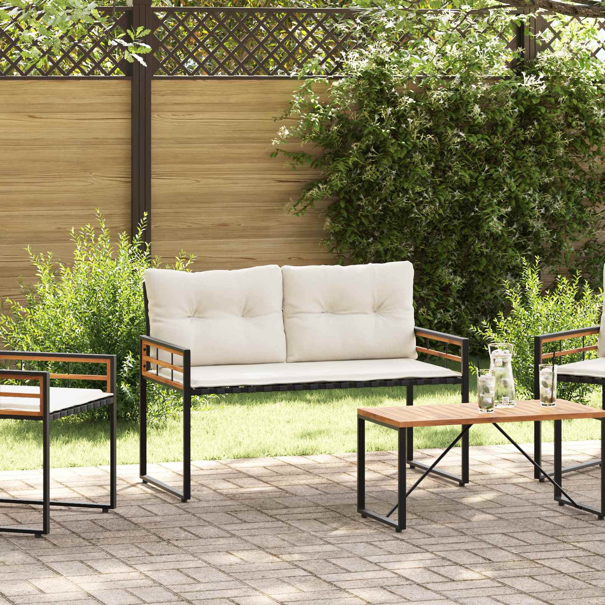 Banco De Capa De Madera 114 X 55 X 77 Cm Rectangular