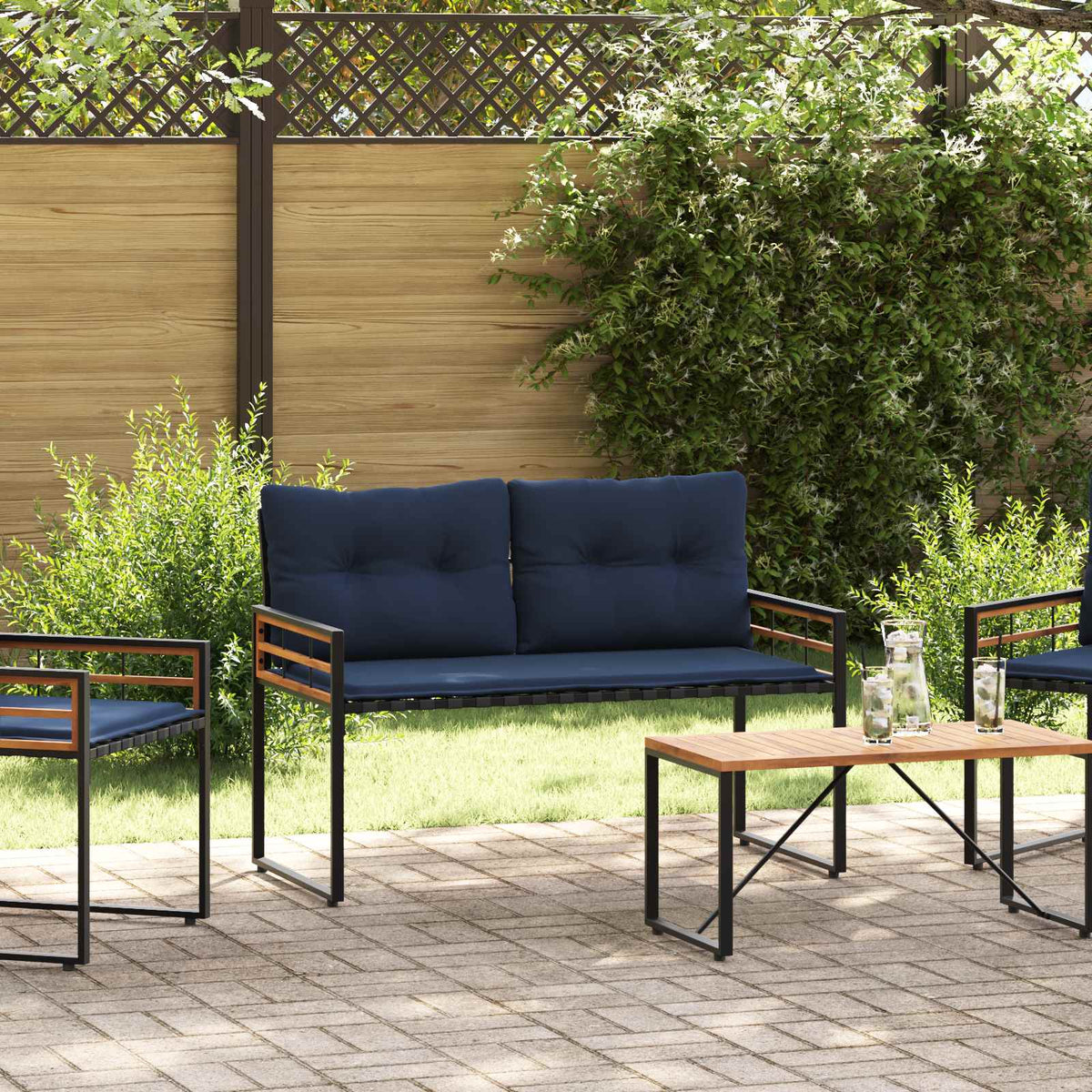 Banco De Capa De Madera 114 X 55 X 77 Cm Rectangular