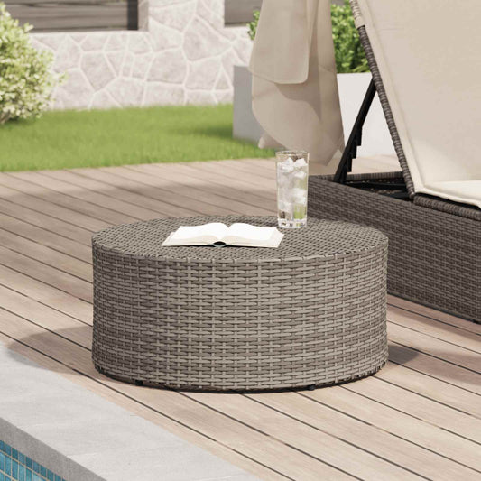 Mesa De Café Para Exterior Ø 68 X 30 Cm Ratán Sintético
