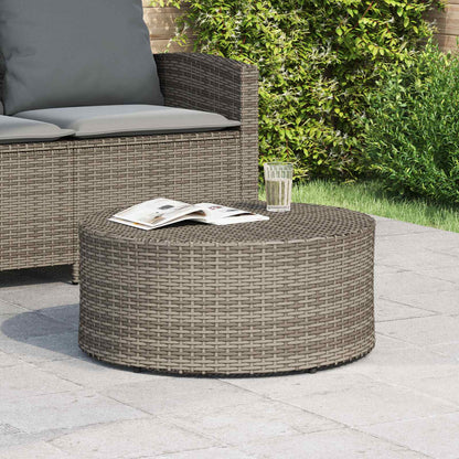 Mesa De Café Para Exterior Ø 68 X 30 Cm Ratán Sintético