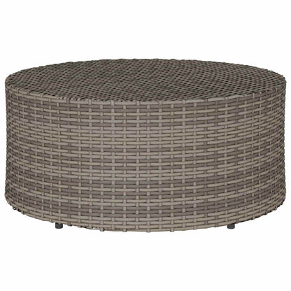Mesa De Café Para Exterior Ø 68 X 30 Cm Ratán Sintético