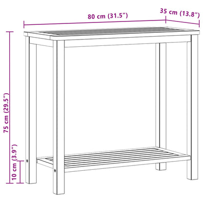 Mesa Consola De Jardín Con Estante