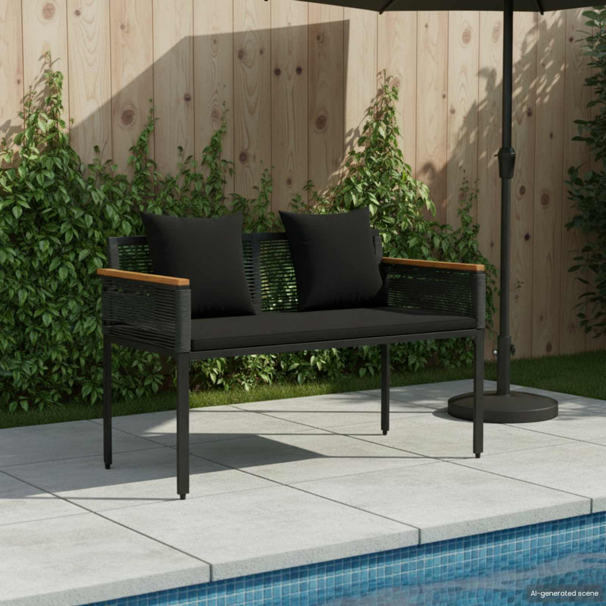 Banco De Exterior 2 -Seater 117 X 54 X 74.5 Cm Ratán Sintético