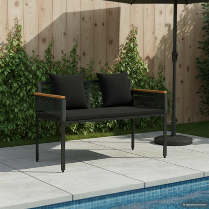 Banco De Exterior 2 -Seater 117 X 54 X 74.5 Cm Ratán Sintético