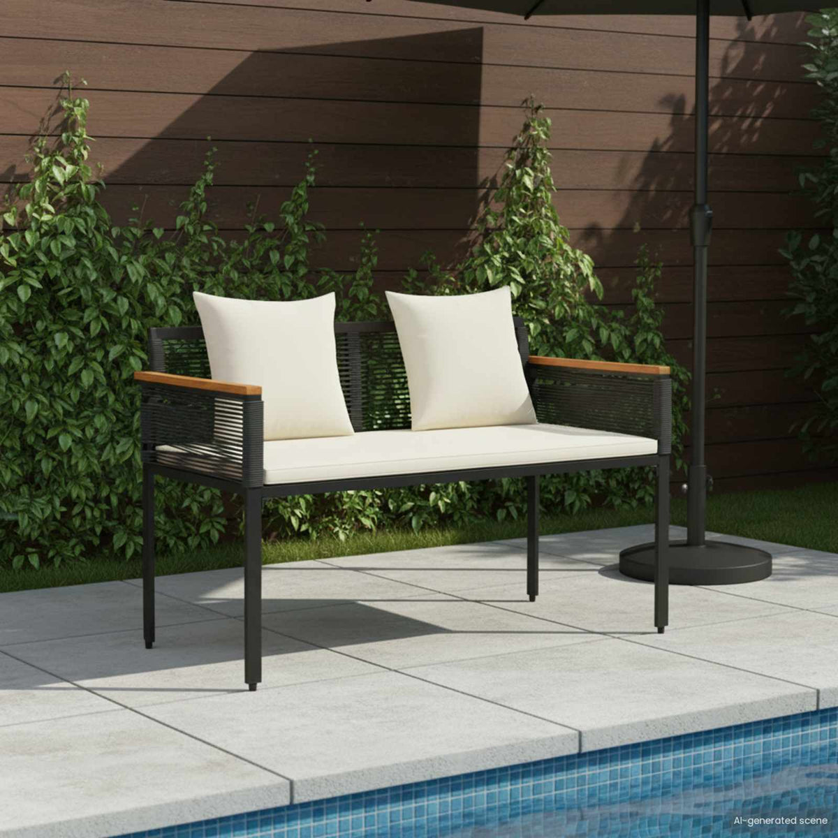 Banco De Exterior 2 -Seater 117 X 54 X 74.5 Cm Ratán Sintético