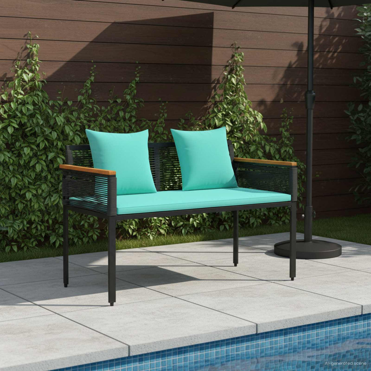 Banco De Exterior 2 -Seater 117 X 54 X 74.5 Cm Ratán Sintético