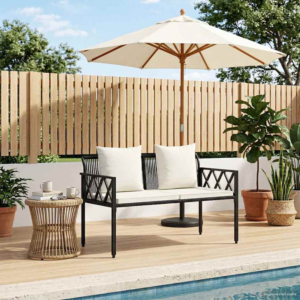 Bancos De Exterior 2 -Seater 116 X 56 X 75 Cm Ratán Sintético