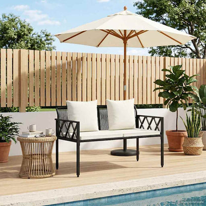 Bancos De Exterior 2 -Seater 116 X 56 X 75 Cm Ratán Sintético