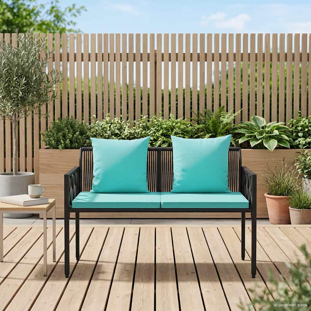Bancos De Exterior 2 -Seater 116 X 56 X 75 Cm Ratán Sintético