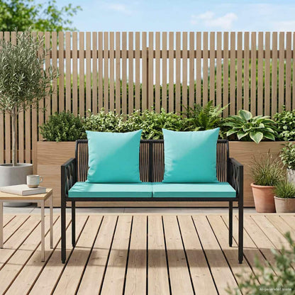 Bancos De Exterior 2 -Seater 116 X 56 X 75 Cm Ratán Sintético