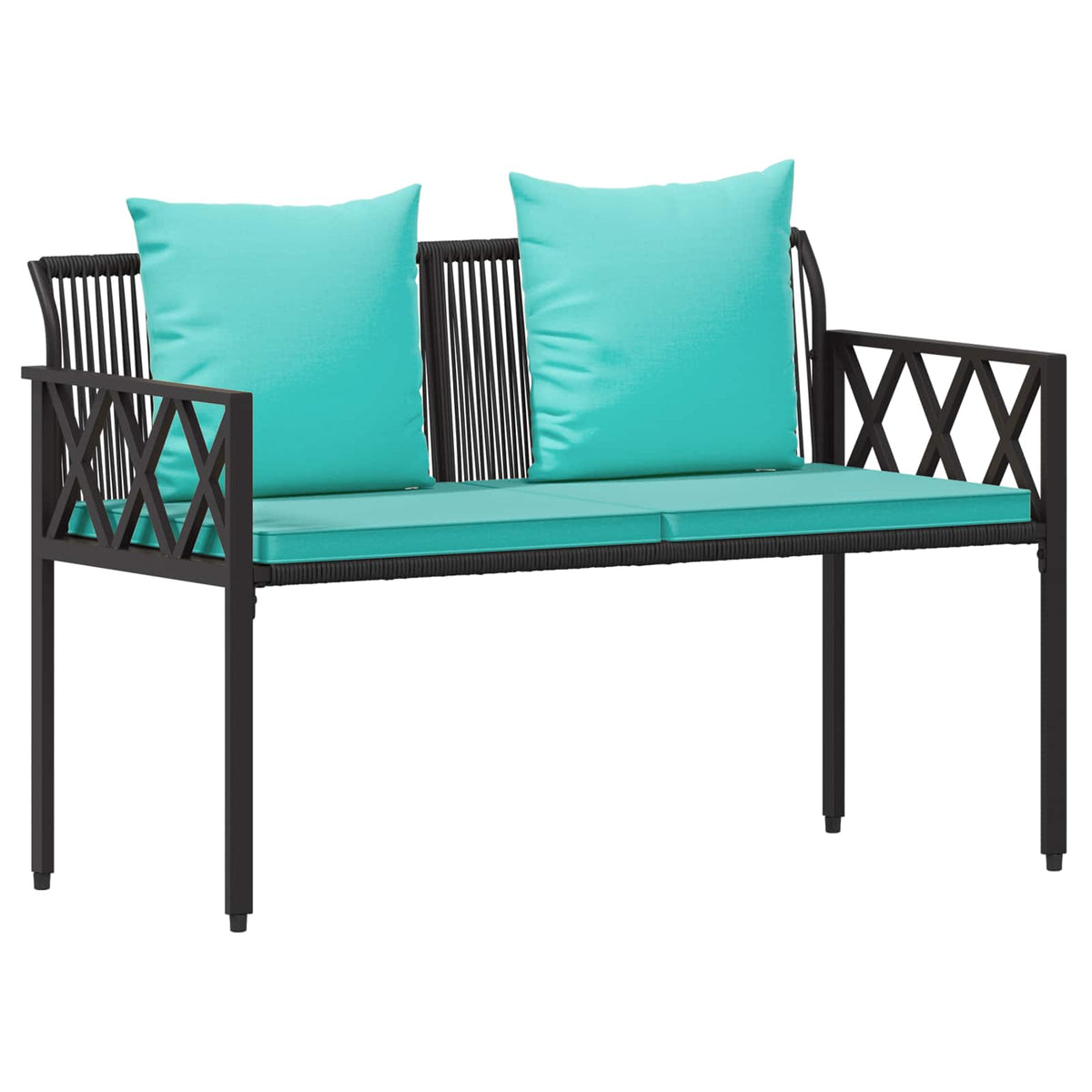 Bancos De Exterior 2 -Seater 116 X 56 X 75 Cm Ratán Sintético