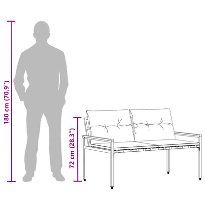 Banco De Exterior 2 -Seater 116 X 67,5 X 72 Cm Ratán Sintético