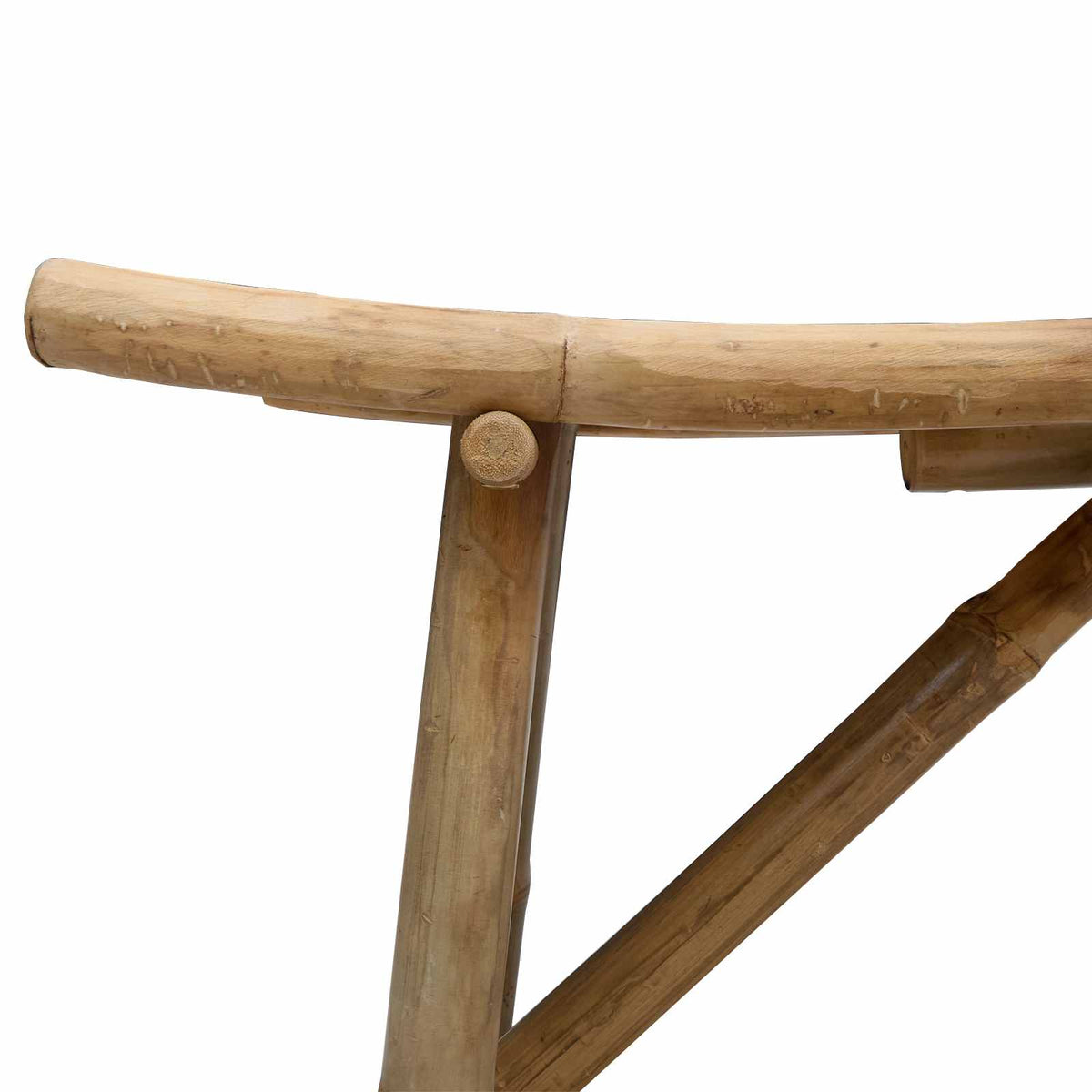 Banco De Jardín 110 X 45 X 50 Cm Bambú Natural Rectangular