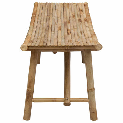 Banco De Jardín 110 X 45 X 50 Cm Bambú Natural Rectangular
