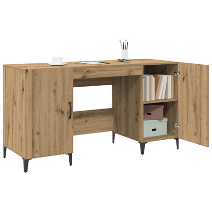 Escritorio Roble Artesanal Madera De Ingeniería