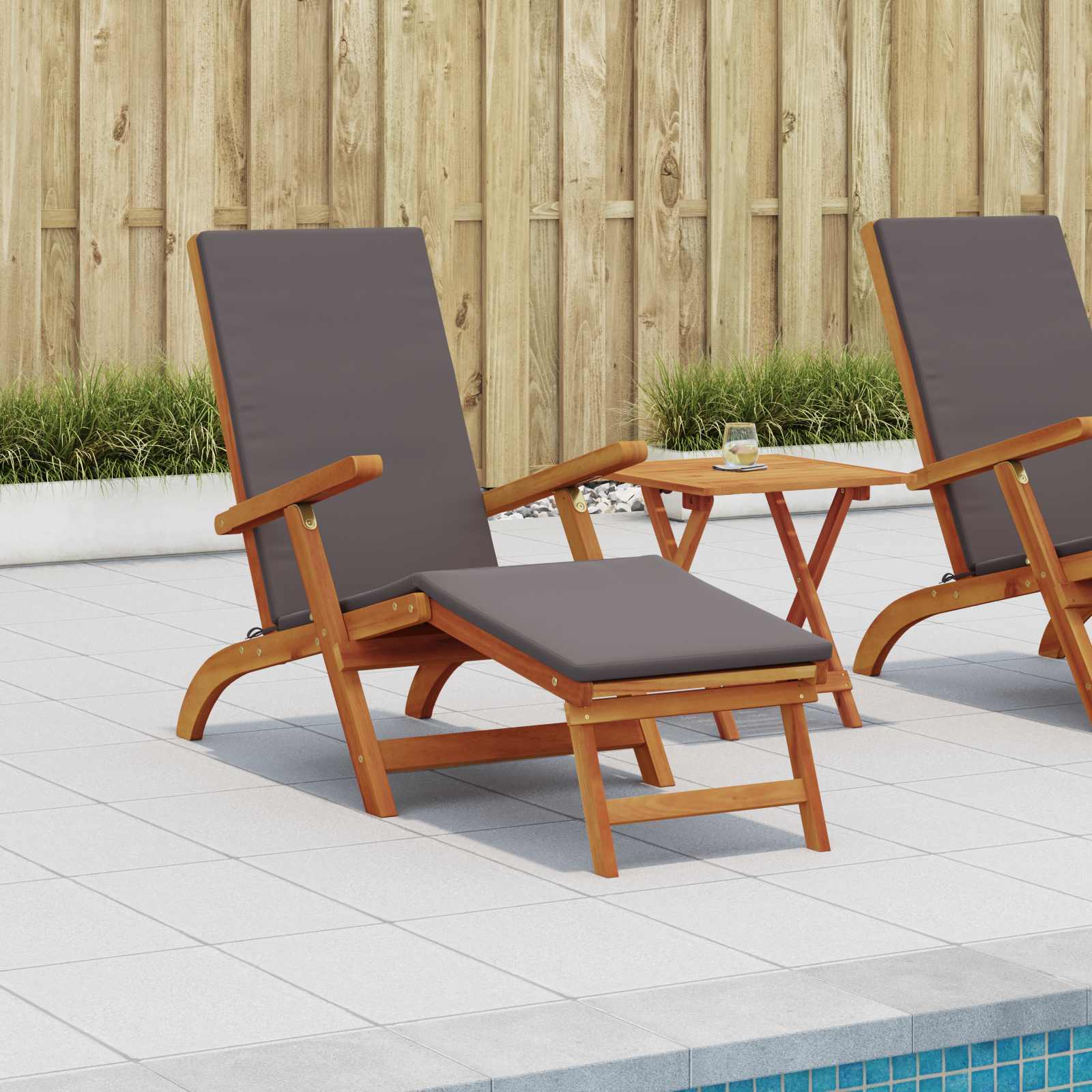 Recliner Y Tumbona Plegable 2 Pcs