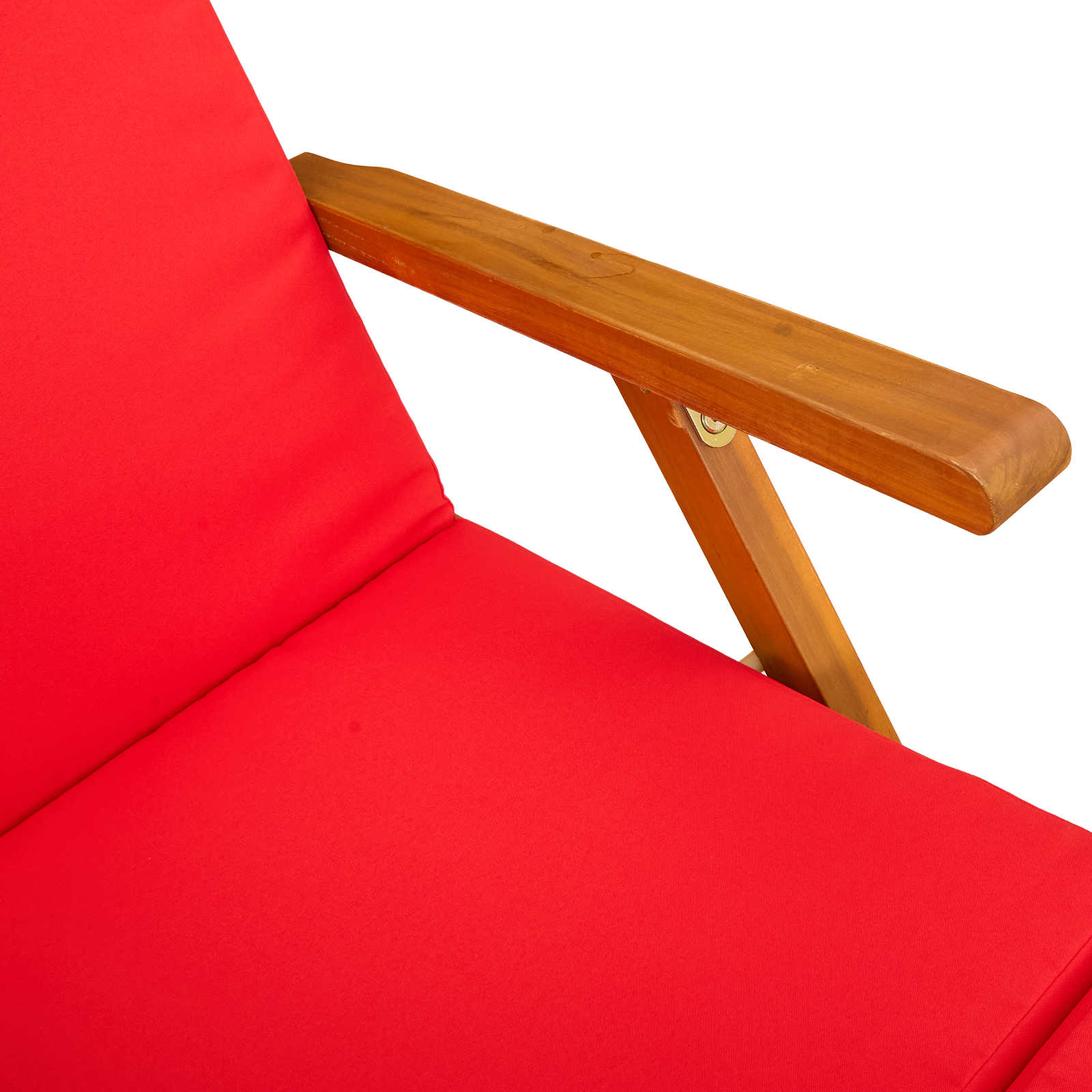 Recliner Y Tumbona Plegable 2 Pcs Madera De Acacia Sólida