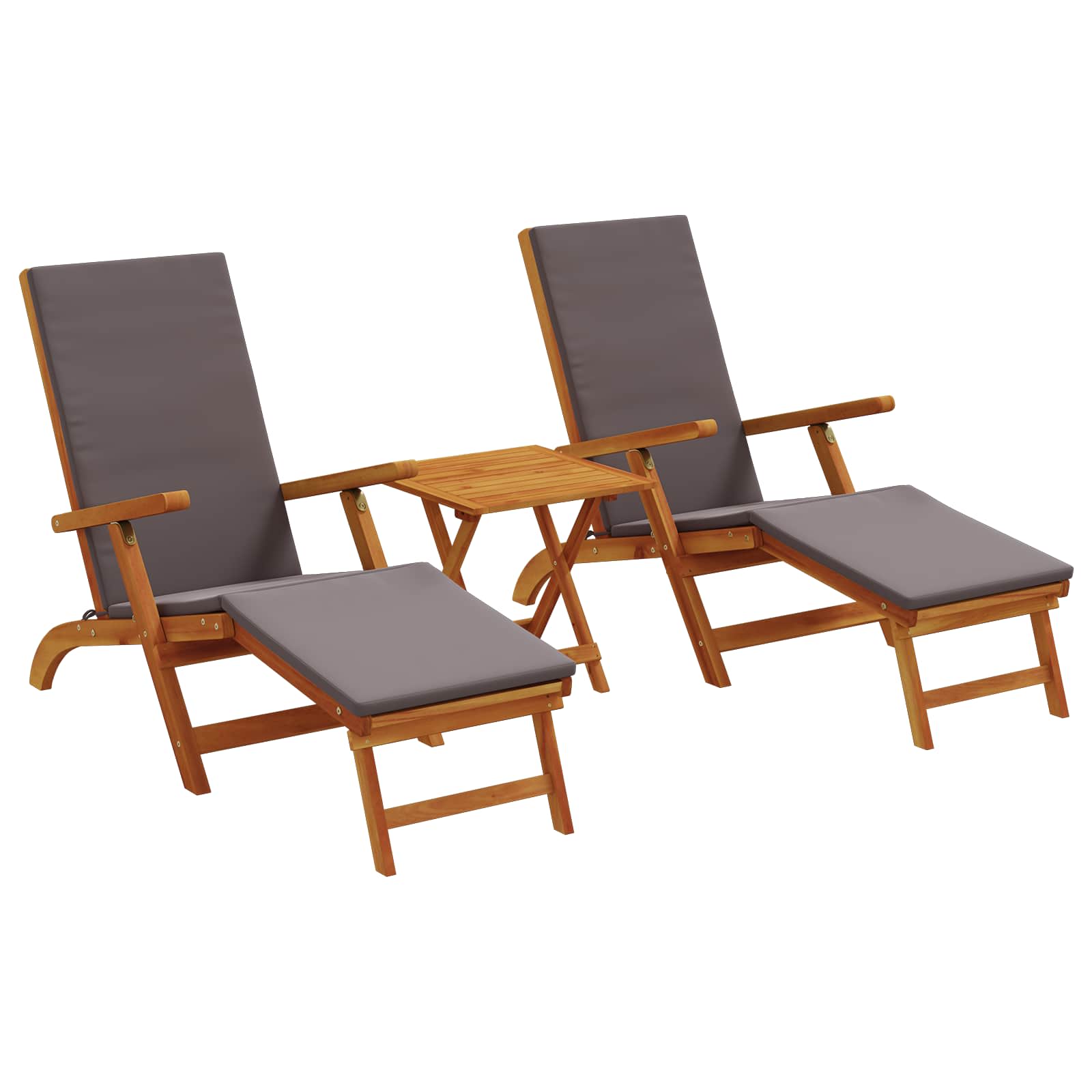 Recliner Y Tumbona Plegable 3 Pcs