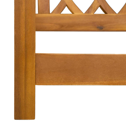 Banca Columpio De Jardín 2 -Seater 110 X 56 X 58 Cm Natural