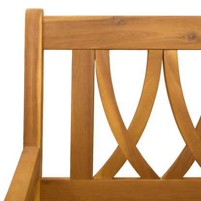 Banca Columpio De Jardín 2 -Seater 110 X 56 X 58 Cm Natural