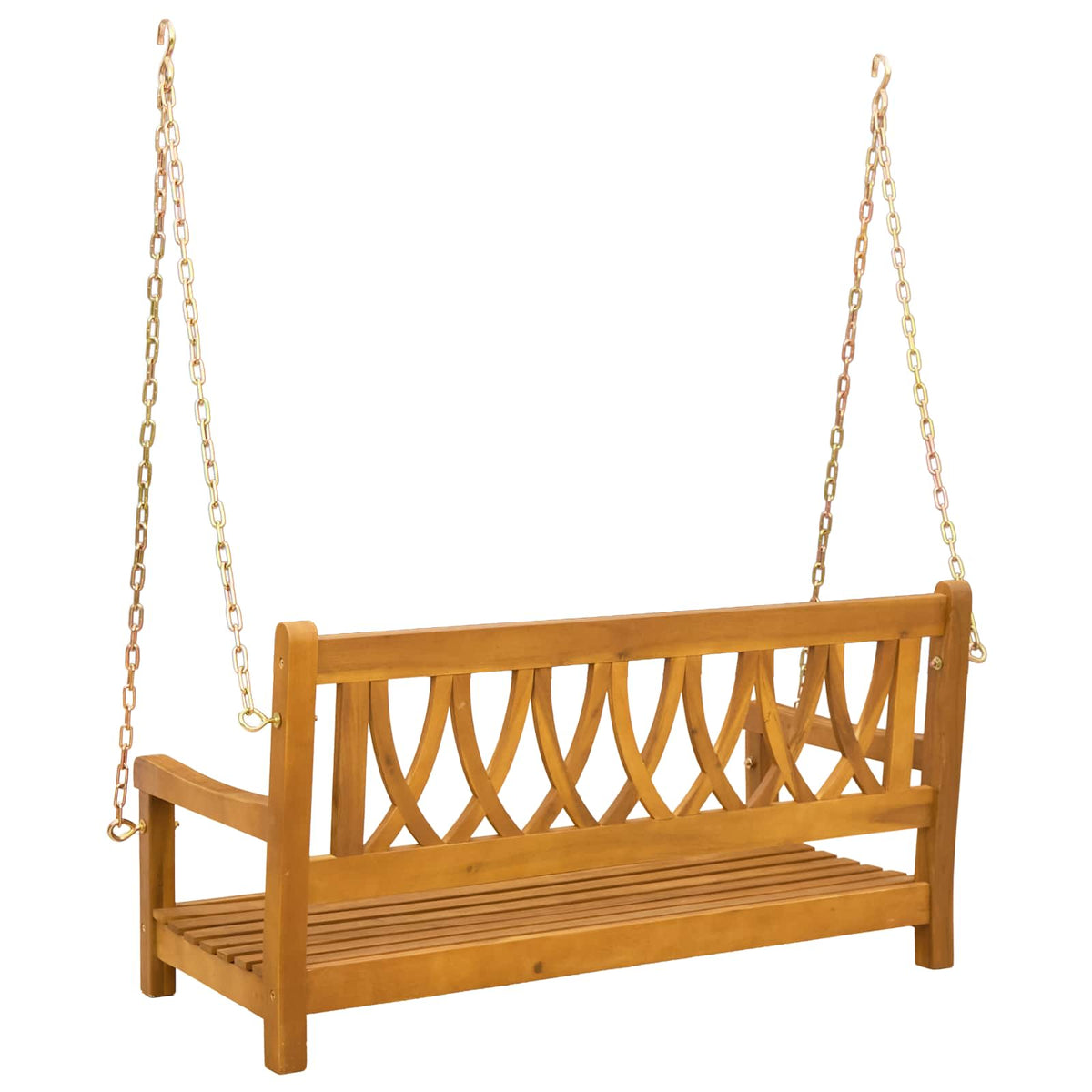 Banca Columpio De Jardín 2 -Seater 110 X 56 X 58 Cm Natural