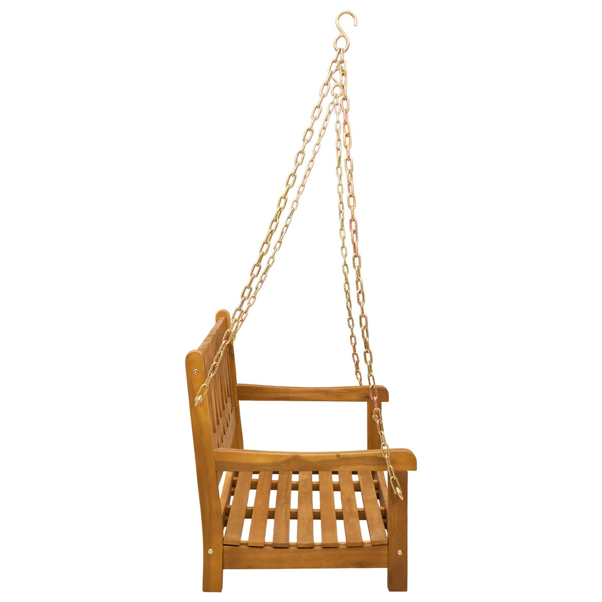 Banca Columpio De Jardín 2 -Seater 110 X 56 X 58 Cm Natural