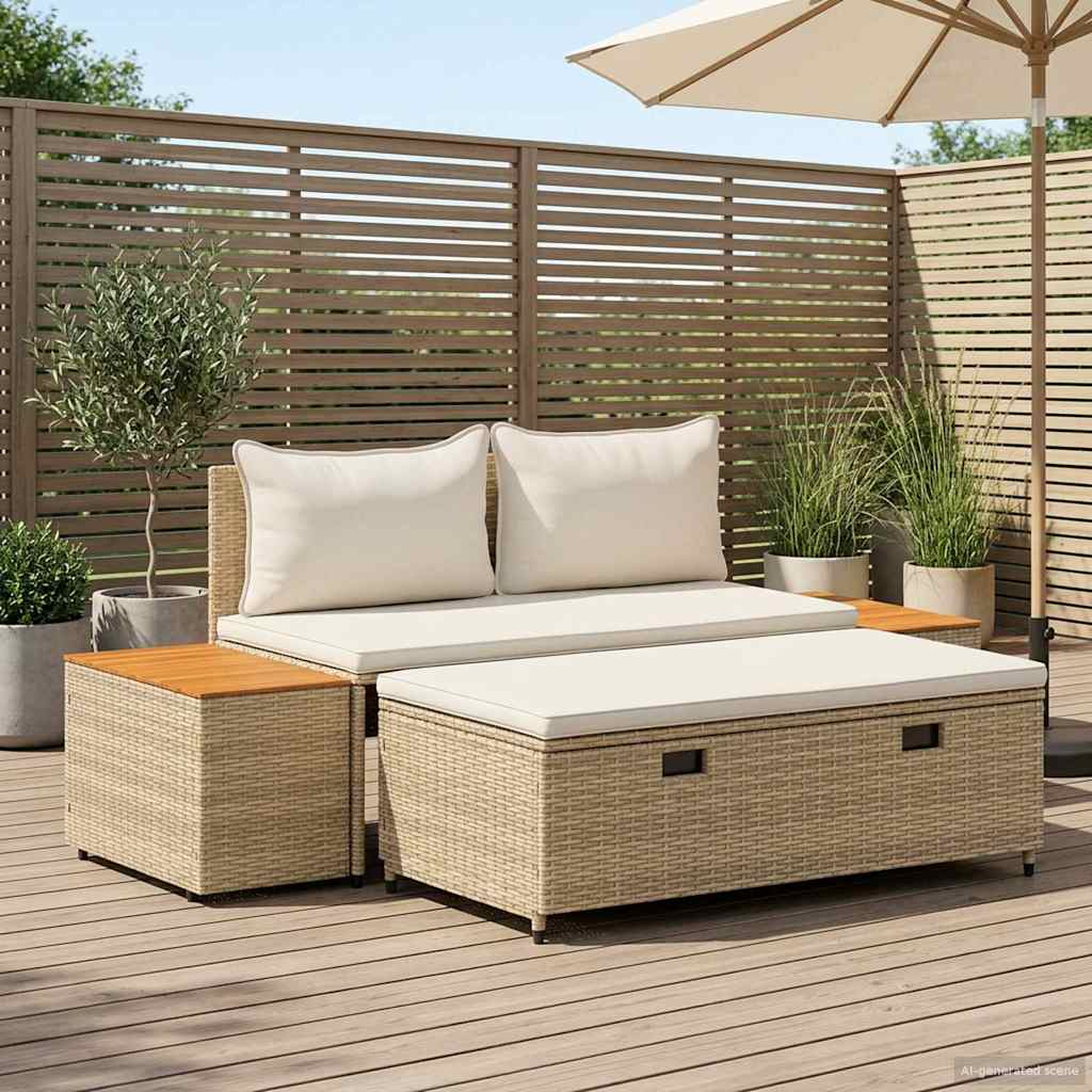 Conjunto De Sofás De Exterior 4 -Seater 4 Uds. 55 X 30 X 39 Cm