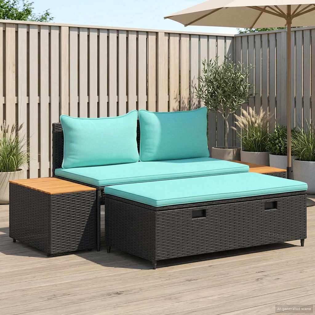 Conjunto De Sofás De Exterior 4 -Seater 4 Uds. 55 X 30 X 39 Cm